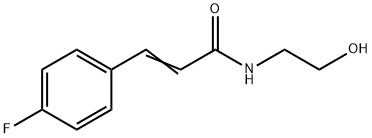 N-(2-Hydroxyethyl)-3-(4-fluorophenyl)propenamide Structure