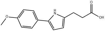 3-[5-(4-METHOXY-PHENYL)-1H-PYRROL-2-YL]-PROPIONIC ACID 구조식 이미지