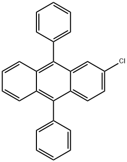 2-클로로-9,10-디페닐안트라센 구조식 이미지