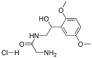 2-아미노-N-[2-(2,5-디메톡시페닐)-2-히드록시에틸]아세트아미드모노히드로클로라이드 구조식 이미지