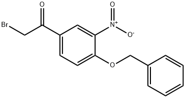 2-Bromo-4'-Benzyloxy-3'-nitroacetophenone 구조식 이미지