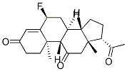 (6S,8S,9S,10R,13R,14S,17S)-17-acetyl-6-fluoro-10,13-dimethyl-2,6,7,8,9 ,12,14,15,16,17-decahydro-1H-cyclopenta[a]phenanthrene-3,11-dione Structure