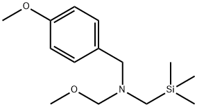 N-(4-METHOXY-BENZYL)-N-METHOXYMETHYL-N-TRIMETHYLSILYLMETHYLAMINE Structure