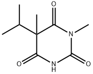 5-Isopropyl-1,5-dimethylpyrimidine-2,4,6(1H,3H,5H)-trione Structure