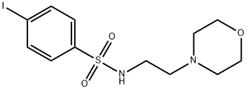 4-IODO-N-(2-MORPHOLIN-4-YL-ETHYL)-BENZENESULFONAMIDE Structure