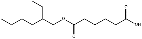 2-ethylhexyl hydrogen adipate 구조식 이미지