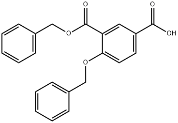 3-BENZYLOXYCARBONYL-4-BENZYLOXY-벤조산 구조식 이미지