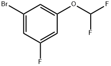 1-브로모-3-(디플루오로메톡시)-5-플루오로벤젠 구조식 이미지