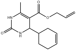 5-Pyrimidinecarboxylicacid,4-(3-cyclohexen-1-yl)-1,2,3,4-tetrahydro-6-methyl-2-oxo-,2-propenylester(9CI) Structure