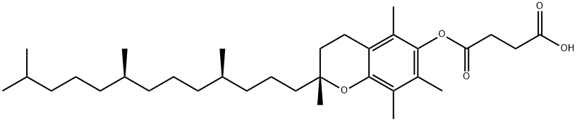 D-α-Tocopherol succinate 구조식 이미지