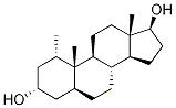 1α-Methyl-5α-androstan-3α,17β-diol Structure