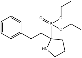 2-디에톡시포스포릴-2-페네틸-피롤리딘 구조식 이미지