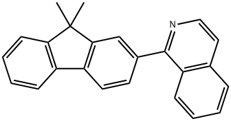 1-(9,9-Dimethylfluuoren-2-yl)isoquinoline 구조식 이미지