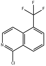 1-클로로-5-(트리플루오로메틸)-이소퀴놀린 구조식 이미지