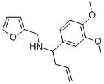 [1-(3,4-DIMETHOXY-PHENYL)-BUT-3-ENYL]-FURAN-2-YLMETHYL-AMINE Structure