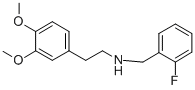 [2-(3,4-디메톡시-페닐)-에틸]-(2-플루오로-벤질)-아민 구조식 이미지