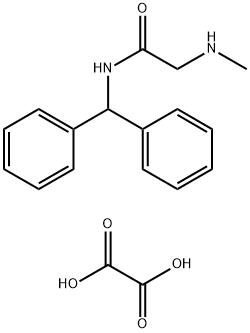N-BENZHYDRYL-2-메틸아미노-아세트아미드 구조식 이미지
