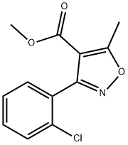 메틸3-(2-클로로페닐)-5-메틸-4-이속사졸카르복실레이트 구조식 이미지