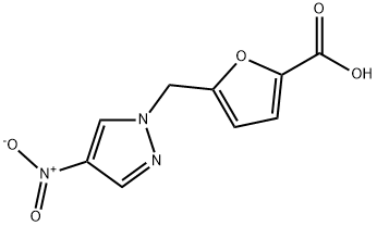 5-(4-니트로-피라졸-1-일메틸)-푸란-2-카르복실산 구조식 이미지