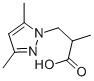 3-(3,5-DIMETHYL-PYRAZOL-1-YL)-2-METHYL-PROPIONIC ACID Structure