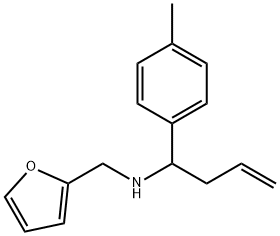 FURAN-2-YLMETHYL-(1-P-TOLYL-BUT-3-ENYL)-AMINE Structure