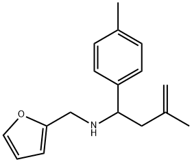 FURAN-2-YLMETHYL-(3-METHYL-1-P-TOLYL-BUT-3-ENYL)-AMINE Structure