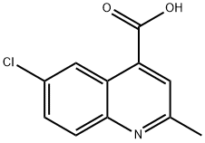 6-CHLORO-2-METHYL-QUINOLINE-4-CARBOXYLIC ACID Structure