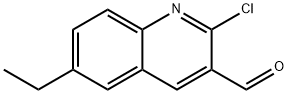 2-CHLORO-6-ETHYLQUINOLINE-3-CARBALDEHYDE Structure
