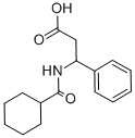 3-(CYCLOHEXANECARBONYL-AMINO)-3-PHENYL-PROPIONIC ACID Structure