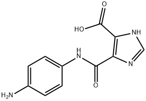 5-(4-아미노-페닐카르바모일)-3H-이미다졸-4-카르복실산 구조식 이미지