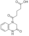 5-OXO-5-(3-OXO-3,4-DIHYDRO-2 H-QUINOXALIN-1-YL)-PENTANOIC ACID 구조식 이미지