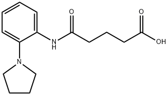 4-(2-PYRROLIDIN-1-YL-PHENYLCARBAMOYL)-BUTYRIC ACID 구조식 이미지