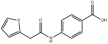 4-(2-THIOPHEN-2-YL-ACETYLAMINO)-BENZOIC ACID 구조식 이미지