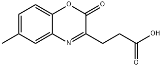 3-(6-METHYL-2-OXO-2H-BENZO[1,4]OXAZIN-3-YL)-PROPIONIC ACID Structure