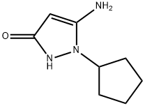 5-AMINO-1-CYCLOPENTYL-1H-PYRAZOL-3-OL Structure