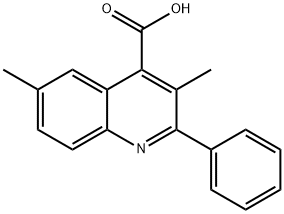 3,6-DIMETHYL-2-PHENYLQUINOLINE-4-CARBOXYLIC ACID 구조식 이미지