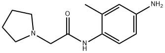 N-(4-AMINO-2-METHYL-PHENYL)-2-PYRROLIDIN-1-YL-아세트아미드 구조식 이미지