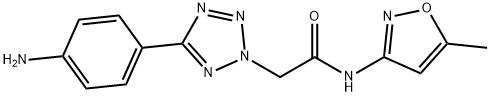 2-[5-(4-AMINO-PHENYL)-TETRAZOL-2-YL]-N-(5-METHYL-ISOXAZOL-3-YL)-ACETAMIDE Structure