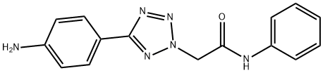 2-[5-(4-AMINO-PHENYL)-TETRAZOL-2-YL]-N-PHENYL-ACETAMIDE Structure