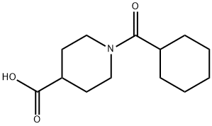 1-(cyclohexylcarbonyl)piperidine-4-carboxylic acid Structure