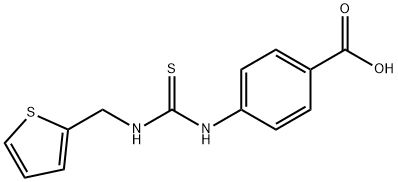 4-(3-THIOPHEN-2-YLMETHYL-THIOUREIDO)-BENZOIC ACID Structure