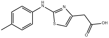 (2-p-Tolylamino-thiazol-4-yl)-acetic acid 구조식 이미지
