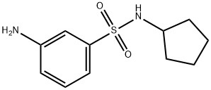 3-AMINO-N-CYCLOPENTYL-BENZENESULFONAMIDE Structure