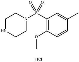 1-(2-METHOXY-5-METHYL-BENZENESULFONYL)-PIPERAZINE Structure