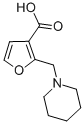 2-PIPERIDIN-1-YLMETHYL-FURAN-3-CARBOXYLIC ACID Structure