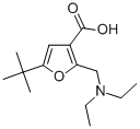 5-TERT-BUTYL-2-DIETHYLAMINOMETHYL-FURAN-3-CARBOXYLIC ACID Structure