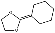 1,3-Dioxolane,  2-cyclohexylidene- Structure
