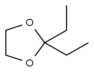 2,2-Diethyl-1,3-dioxolane Structure