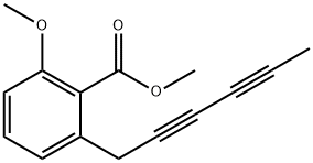 2-(2,4-Hexadiynyl)-6-methoxybenzoic acid methyl ester 구조식 이미지