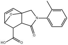4-OXO-3-O-TOLYL-10-OXA-3-AZA-TRICYCLO[5.2.1.0(1,5)]DEC-8-ENE-6-CARBOXYLIC ACID Structure